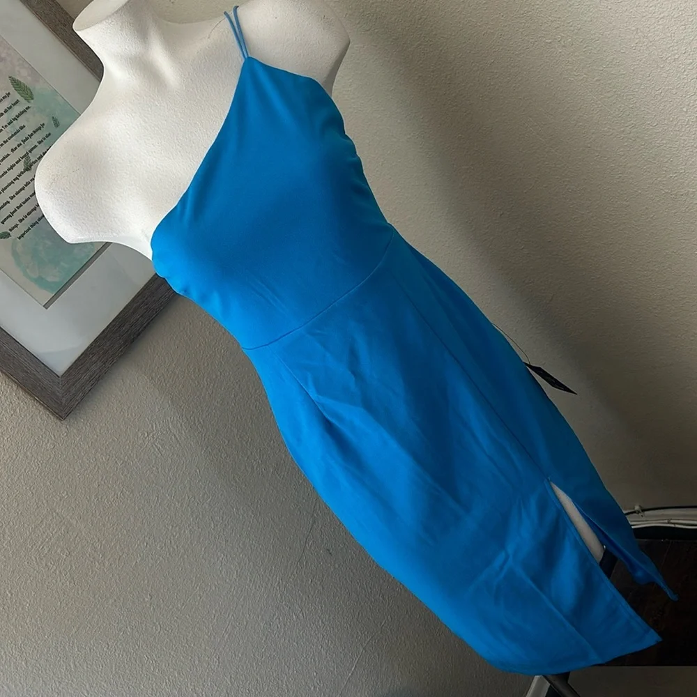 Lulus NWT Midi One Shoulder Dress Size M - Picture 1 of 5